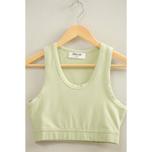 Pastel Green Cropped Tank Top