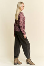 Black Rhinestone Elastic Waistband Davi & Dani Joggers