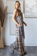 Blue Washed Plaid Oli&Hali Jumpsuit