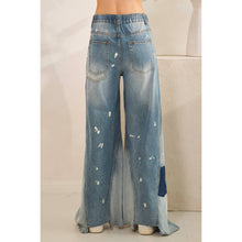 Denim Washed Bleached Wide Leg Oli+Hali Jeans