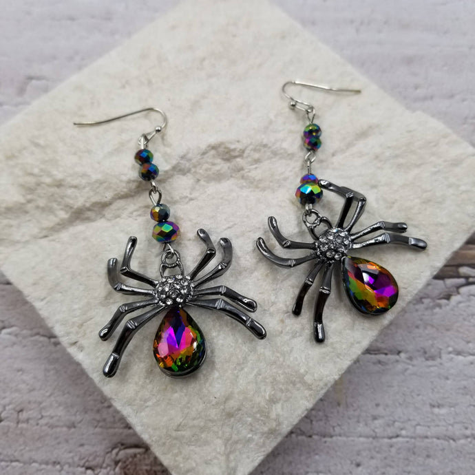 Halloween Poison Spider Earrings