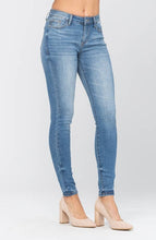 Medium Pin Tacked Skinny Judy Blue Jeans