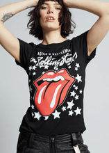 Black The Rolling Stones Stars Short Sleeve Tee