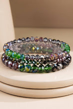 Sunrise 3 Strand Glass Bead Bracelet Set