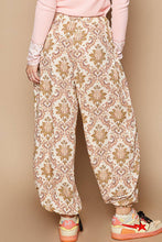 POL Cream Multi colored printed woven casual pants