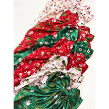 Snow Man and Reindeer Christmas Hair Bow Clip: MIX COLOR / ONE(12)