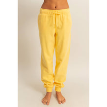 Banana Cream Mid-Rise Drawstring Jogger Pants