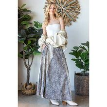 Blue Combo Washed Scarf Maxi Oli+Hali Skirt