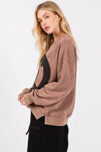 Coco Brown Washed Peace Resto Sweatshirt