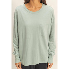 Iceberg Green Long Sleeve Pocket T-Shirt