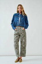 Medium Denim Lovely Peplum Jacket