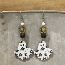 Ghosted Daisy Dangle Drop Earrings