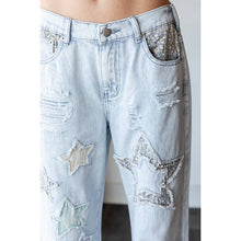 Blue Washed Star Patchwork Oli+Hali Jeans