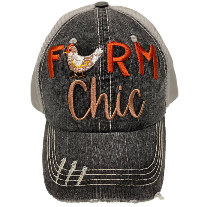 Farm Chic Women's Embroidered Baseball Cap