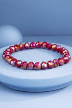 Peacock Glass Beaded Bracelet