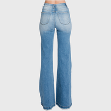 Medium Distressed Super High Rise 70's  Flare Jeans