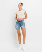 Inner Circle High Rise Waist Clean Cut A Line Vervet Shorts
