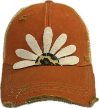 Yellow Daisy and Leopard Baseball Cap: