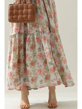 Mauve Floral Strap Tie Sleeveless Dress