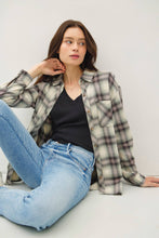 Jade Oversized Cotton Flannel Shirt