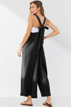 Black Cotton Gauze Solid Wide leg Ces Femme Jumper