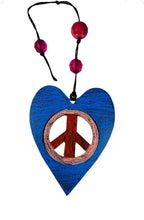 Heart Peace Sign Mobile ornament