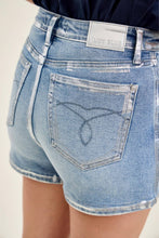 Light High Waist Judy Blue Slim Shorts W/ Foil Seams