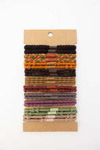 Multi-Colored Twists & Braids Stackable Hair Tie Bracelet Set