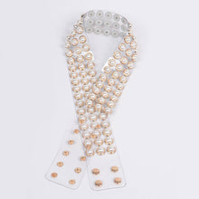 Gold Pearl Clear Waist Belt