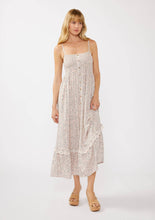 Natural Pink Spaghetti Strap Smocked Bust Button-Down Maxi Lovestitch Dress