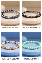 Sapphire Quartz Glass Beaded Bracelet