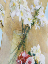 Camel-Multi  Lily Floral Painting Kimono