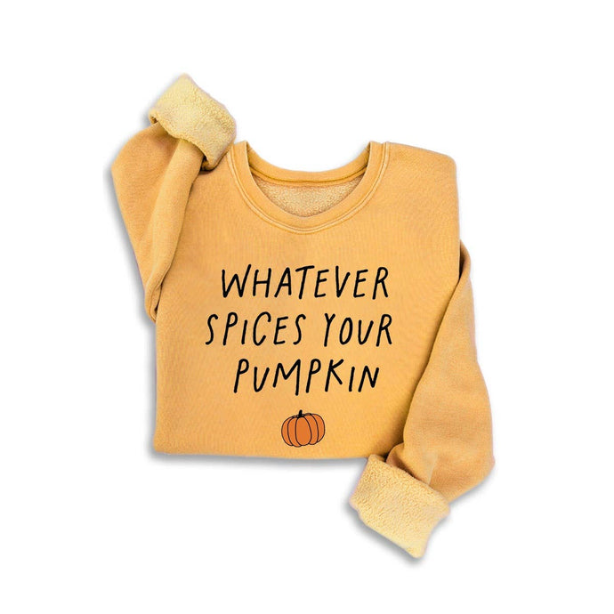 Mineral Mustard Whatever Spices Your Pumpkin Sweastshirt