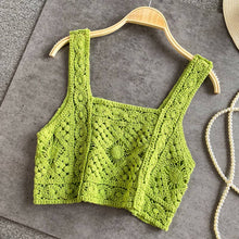 Black Crosa - Handmade Vintage Crochet Design Camisole