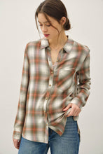 Olive Robertson Plaid Long Sleeve Button Up Shirt