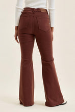 Cocoa High Waist JAQUELINE Flare w/ Lace Up Judy Blue Jeans