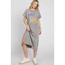 Mineral Black Rock N Roll Leopard Graphic Dres