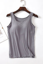 Elegant Sleeveless Tank Top: DARK GREY / S