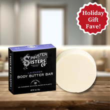 Lavender Body Butter Lotion Bar w/ Fair Trade Cocoa & Shea Butter: