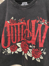 Outlaw Relaxed Cropped Acid wash T-shirt