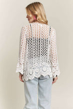 CROCHET CARDIGAN HEM - CET3546: WHITE / S/M-M/L(3-3)