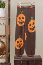 Halloween Pants with Pumpkin Lettering: Orange / M