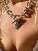 Silver Chain Heart Necklace