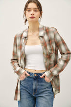 Olive Robertson Plaid Long Sleeve Button Up Shirt