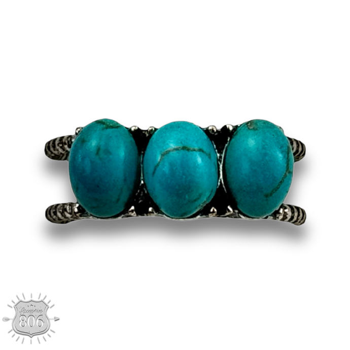 Clear Stone oval bead ring