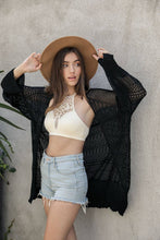 Black Relaxed Fit Boutique Cardigan: