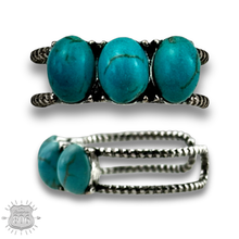 Turquoise Stone oval bead ring