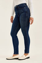 Dark High Waist TC Sienna Skinny Bandana Loop Rustic Indigo Judy Blue Jeans