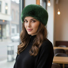 White Elegant Faux Fur Winter Headband Earmuff