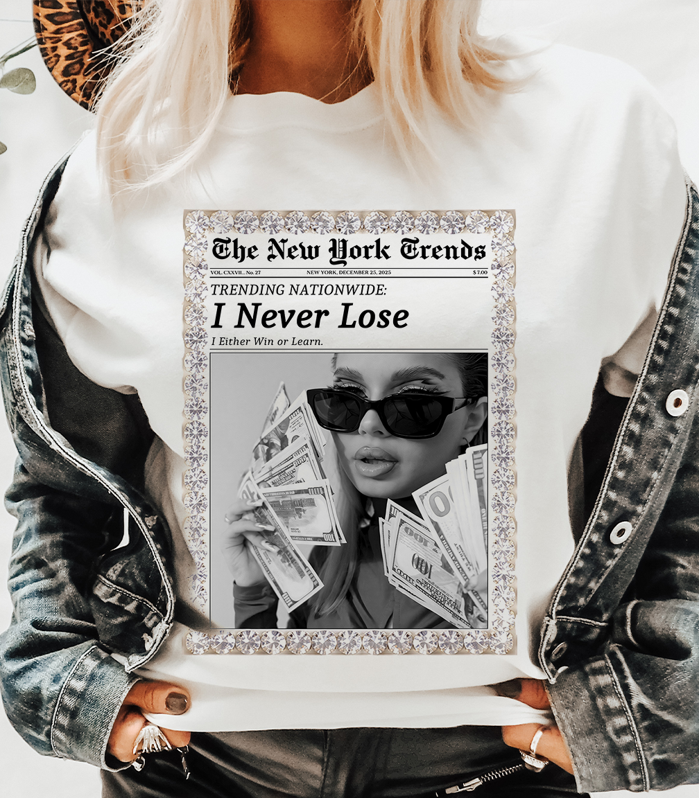 Natural I Never Lost Newspaper Tee